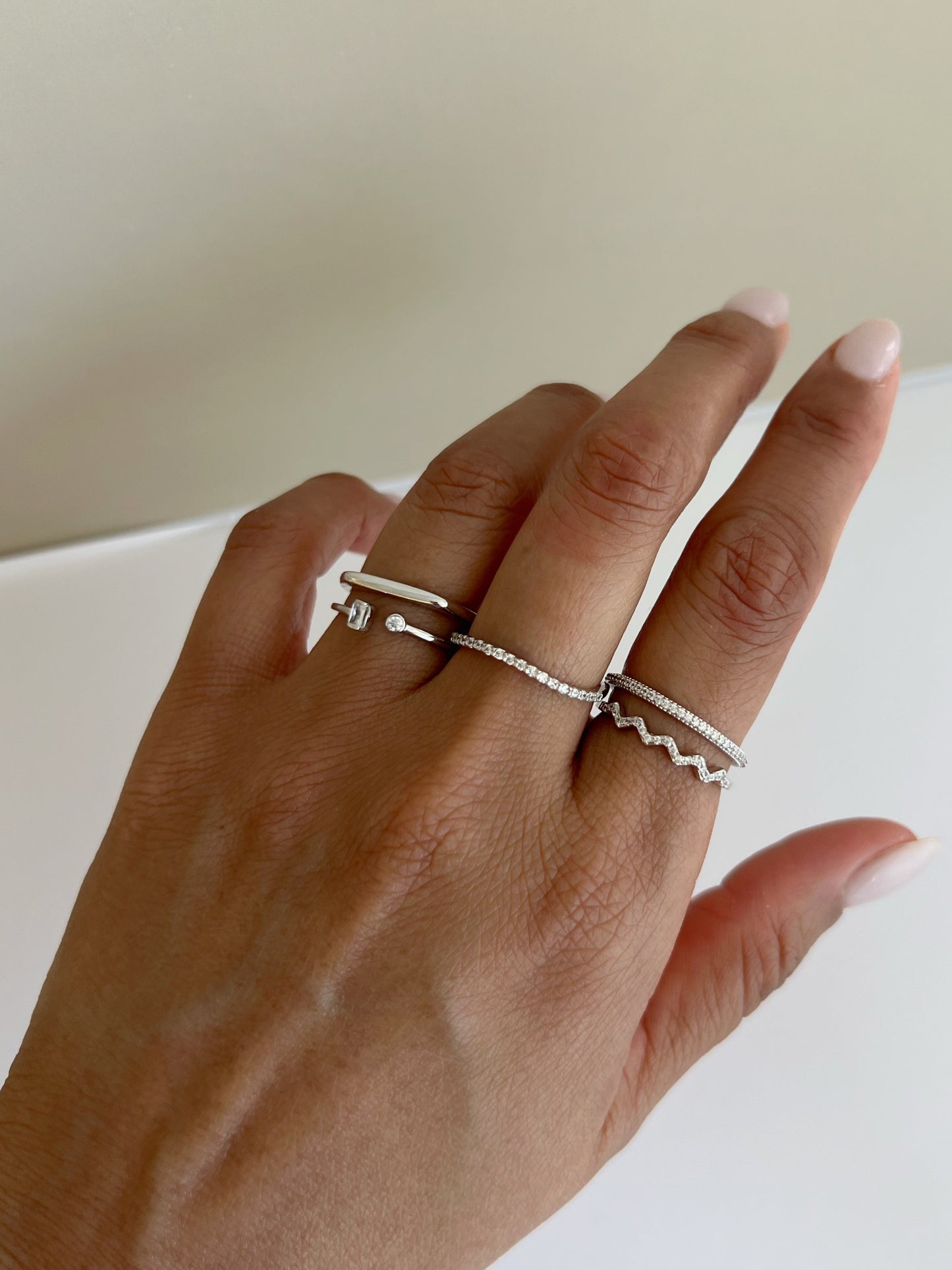 Line Silver Ring