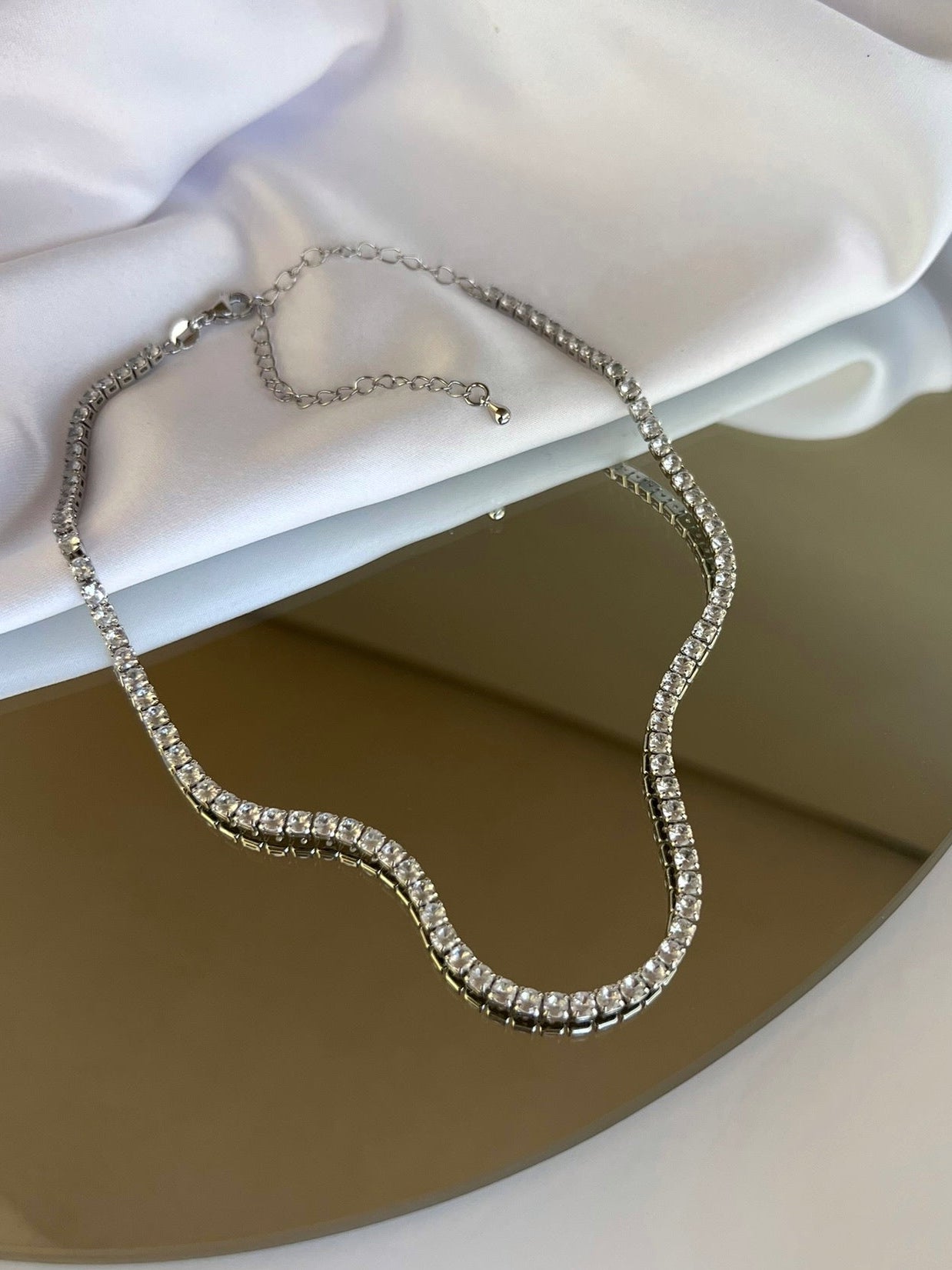 Tennis Silver Necklace