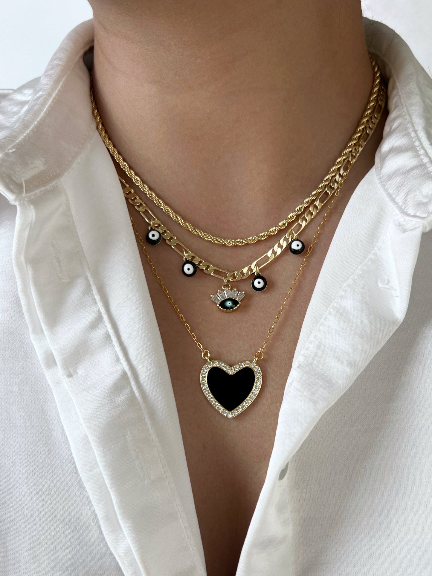 Black Heart Necklace