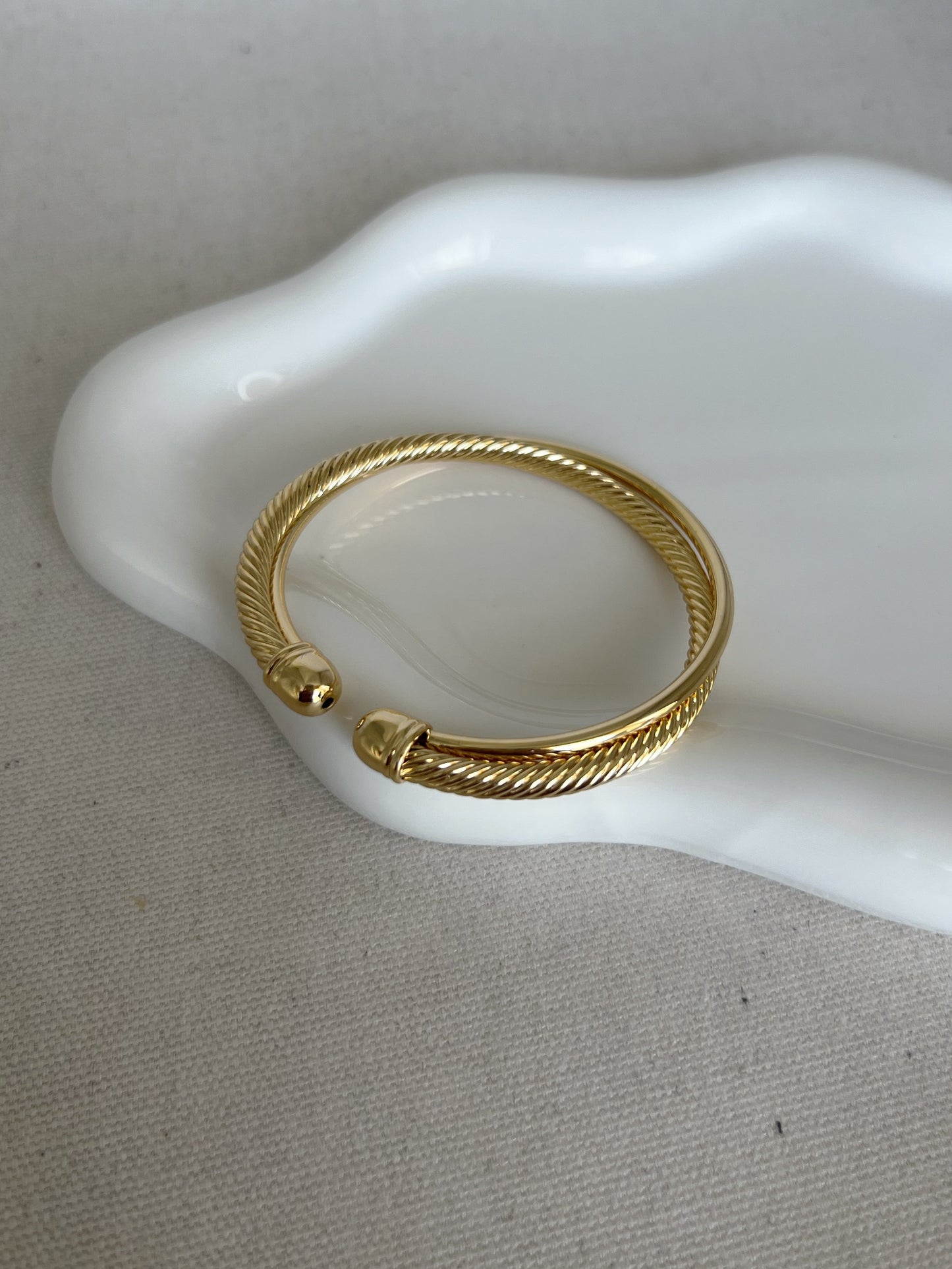 Mixed Gold Bangle