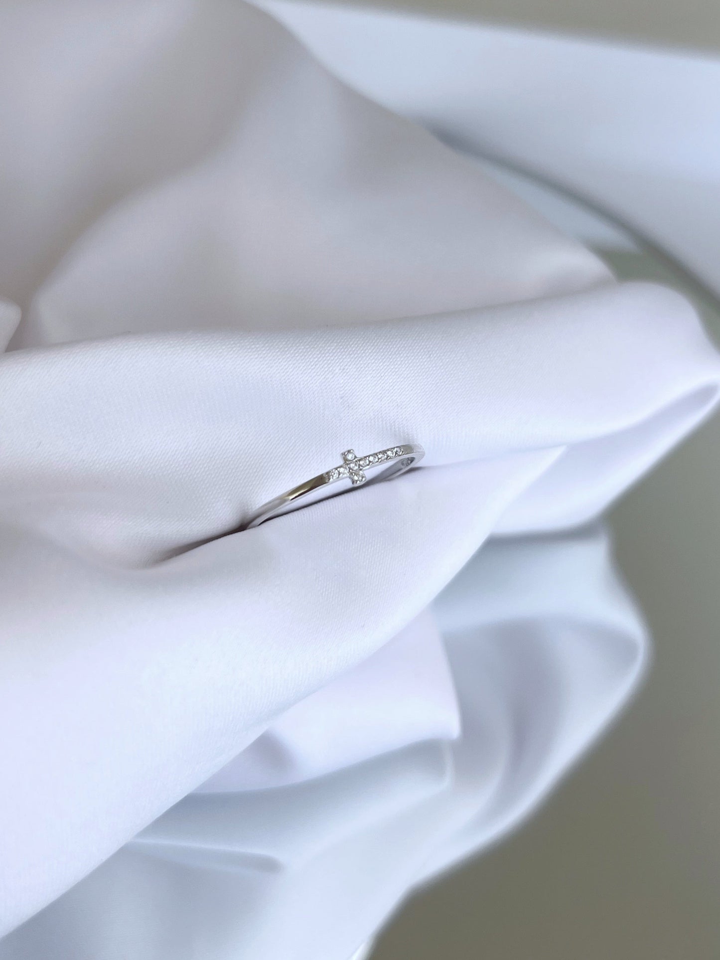 Cross Silver Ring