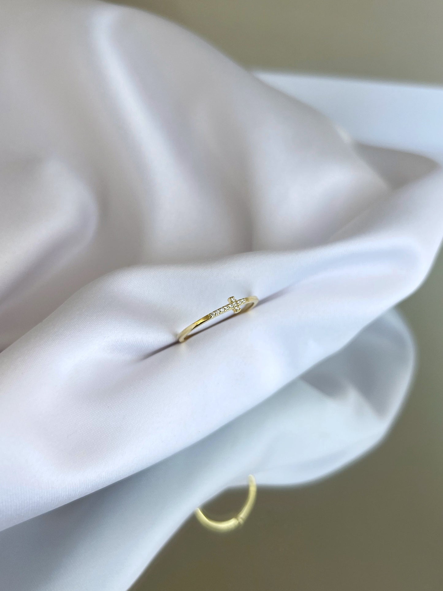 Cross Gold Ring