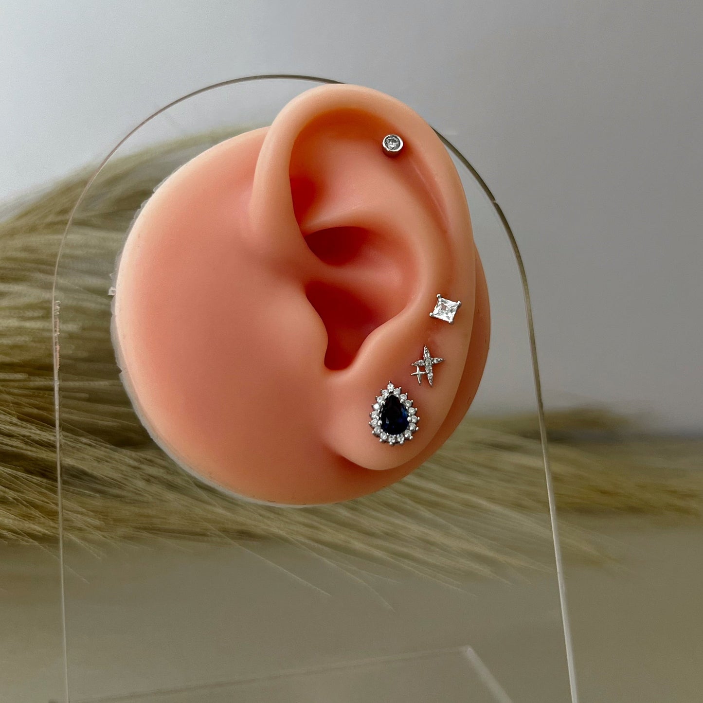 Gota Blue Halo Earrings