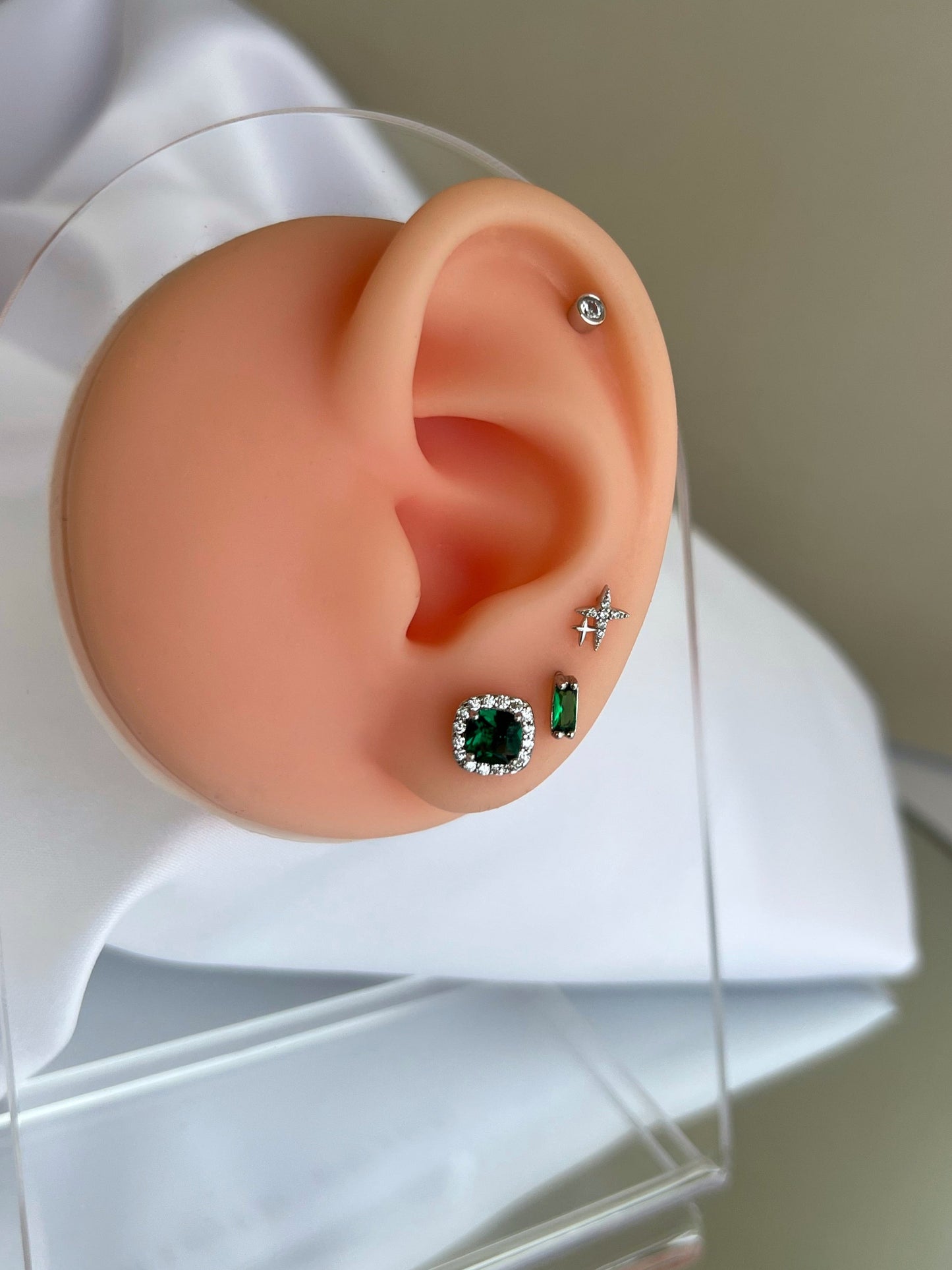 Esmeralda Halo Earrings
