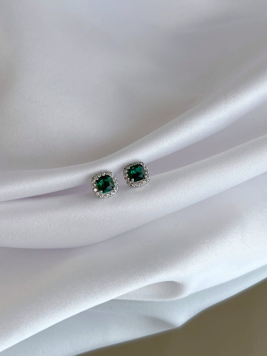 Esmeralda Halo Earrings