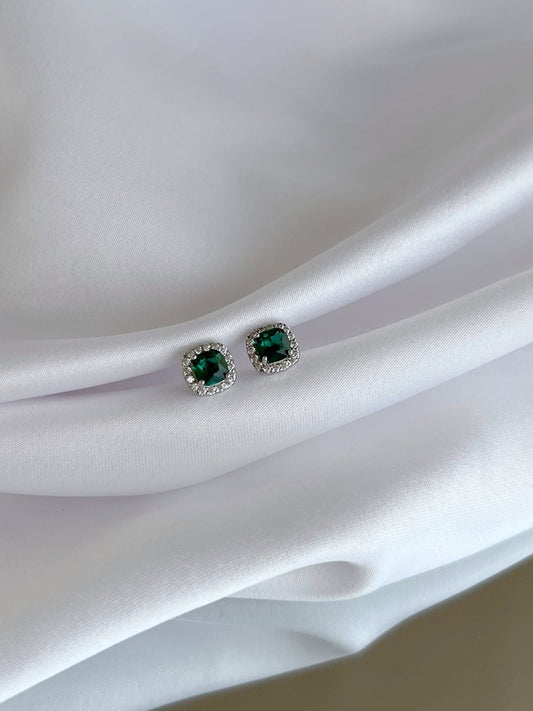Esmeralda Halo Earrings