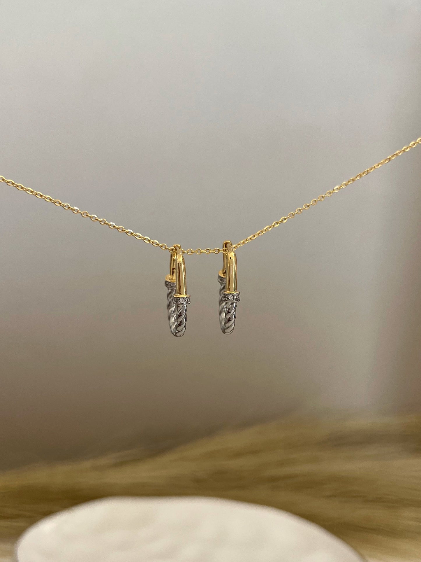 Athena Bicolor Hoops