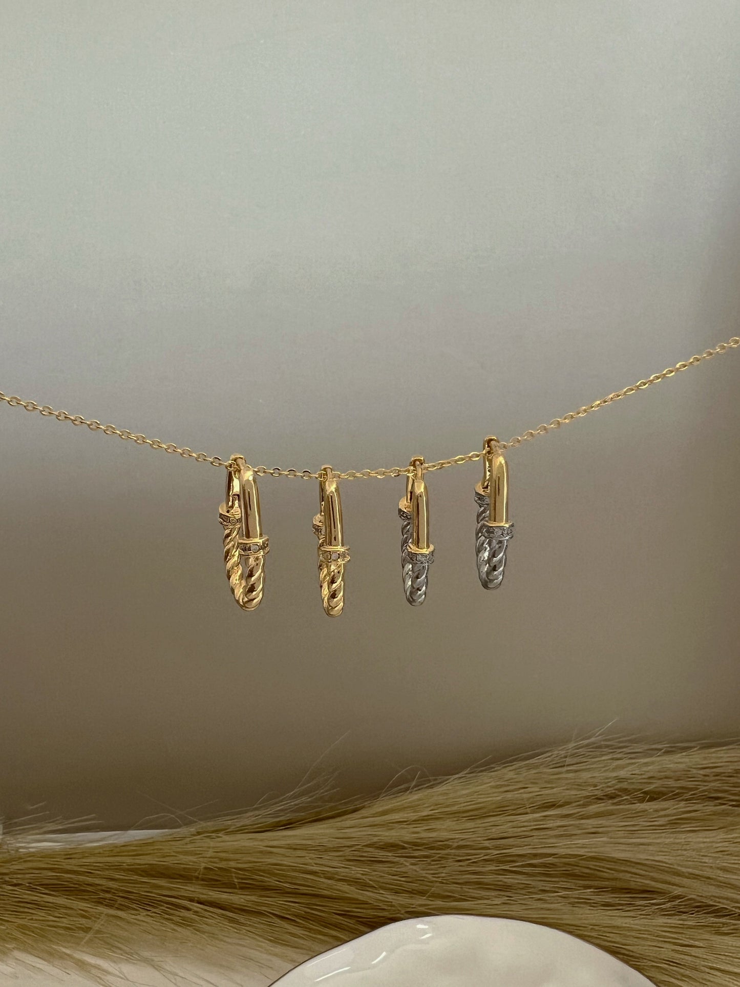 Athena Bicolor Hoops
