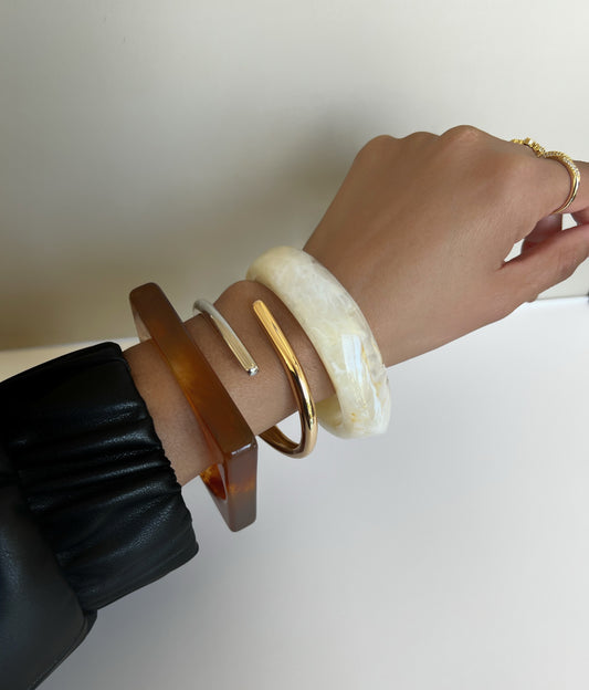Square Chunky Bangle