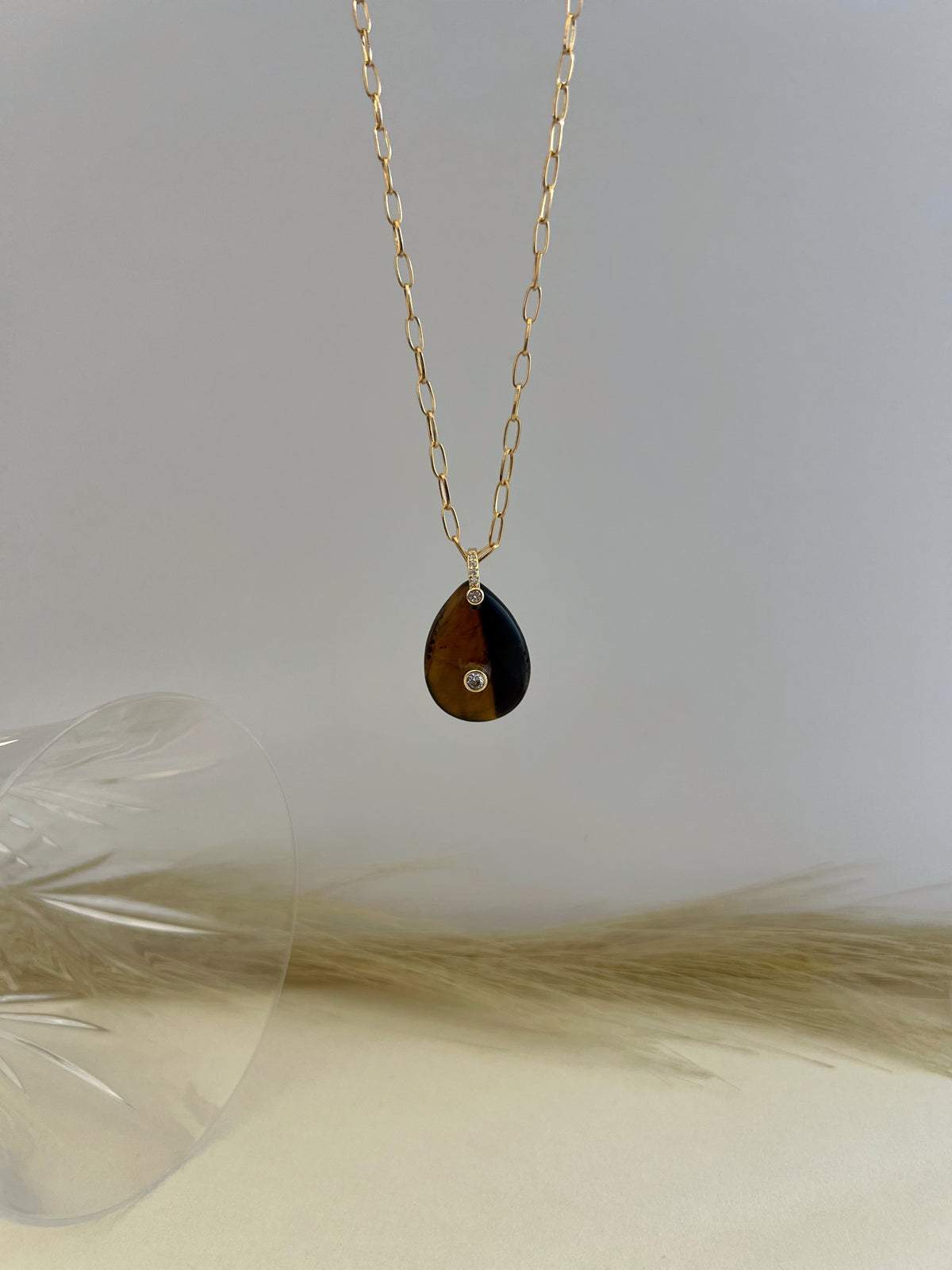 Ojo de Tigre Stone Necklace