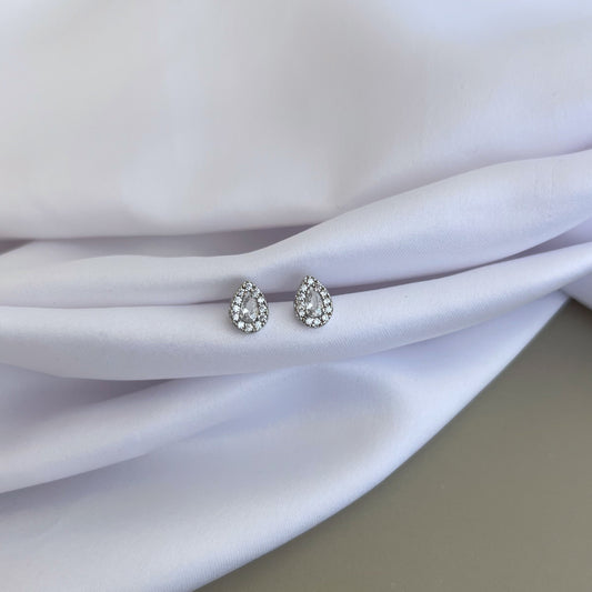Halo Crystal Gota Earrings